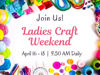 Craft Weekend APR Web (400 x 300 px)